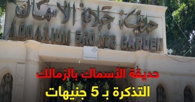 خروجة العيد بـ5 جنيهات.. جولة "كده رضا" فى حديقة الأسماك بالزمالك.. فيديو