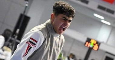 عبد الرحمن طلبة يتأهل لنصف نهائى سلاح الشيش ببطولة العالم للناشئين