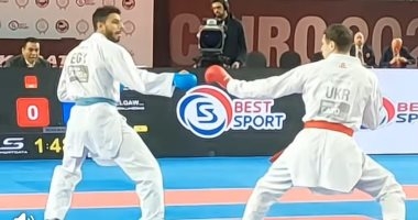 عبد الله هشام يتوج بذهبية الدورى العالمى للكاراتيه