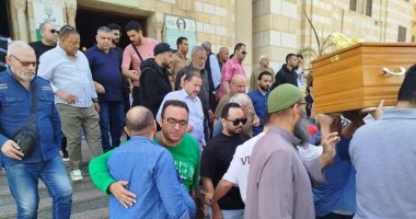 تشييع جثمان والدة المايسترو إيهاب عبد الحميد من مسجد الحصرى