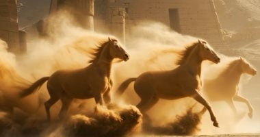 خيول "نظير" تتصدر المشهد في الترويج لبطولة العالم العسكرية للفروسية