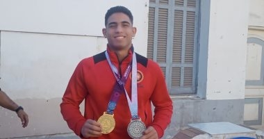 يحيى الجمل بطل أفريقيا للمصارعة: ذهبية المغرب هديتي لمصر والأولمبياد هدفي القادم.. فيديو