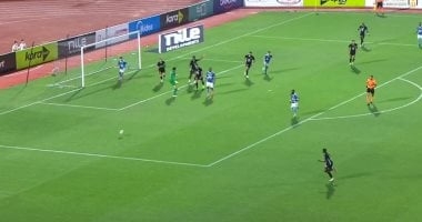 البنك الأهلى يفاجئ بيراميدز بهدف محمد إبراهيم بعد مرور 15 دقيقة