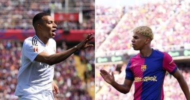 برشلونة يتقدم على ريال مدريد 4-2 فى شوط بذكريات ميسي ورونالدو.. فيديو