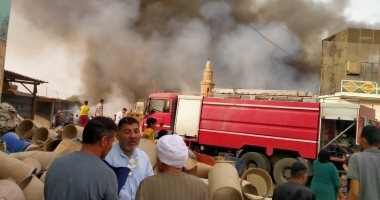 السيطرة على حريق مخزن خردة فى الشرقية