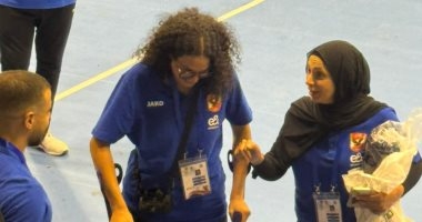 فرح الشاذلي تساند سيدات يد الأهلي في نهائي السوبر الأفريقي