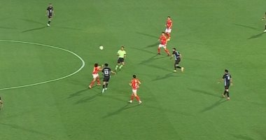 انتهاء الشوط الأول بتعادل إيجابي 1 -1 بين الأهلى والبنك