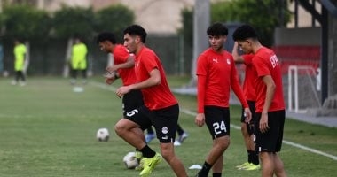 منتخب الشباب يختتم تدريباته لمواجهة نيجيريا غدا فى أمم أفريقيا.. صور