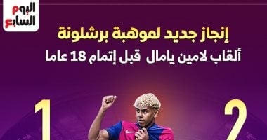 الجوهرة لامين يامال.. قصة ألقاب وإنجازات قبل بلوغه 18 عاما "إنفوجراف"