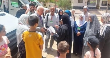 صحة القليوبية تنظم قافلة طبية مجانية بروضة العبور لدعم الأشقاء الفلسطينيين