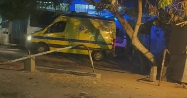 لحظة وصول جثمان حفيد نوال الدجوى وأسرته لمشرحة زينهم