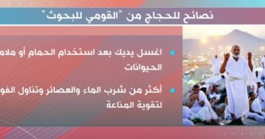 أبرز نصائح المجلس القومي للبحوث للحجاج هذا العام.. تقرير لـ"إكسترا نيوز"