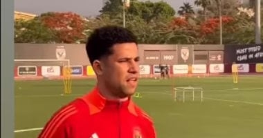 أول رد فعل من رضا سليم بعد العودة من الإصابة والمشاركة فى تدريبات الأهلي