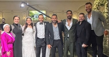 عمر هشام نجم سلة الزمالك يحتفل بزفافه فى حضور نجوم الصالات