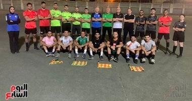 السكران وأبو خاطر فى التدريب الفنى والعملى للحكام الواعدين بالجيزة.. فيديو و صور