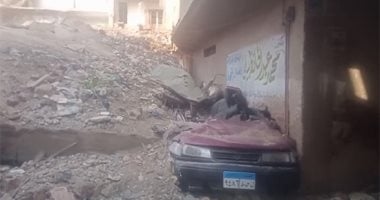 تفاصيل مصرع شاب فى انهيار عقار غير مأهول على سيارة بكفر الشيخ.. فيديو