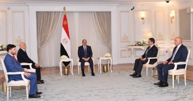 الرئيس السيسى يستقبل عقيلة صالح.. ويؤكد أهمية الحفاظ على سيادة ليبيا ووحدة أراضيها وضرورة توحيد الجهود للوصول إلى تسوية سياسية شاملة للأزمة.. ويشدد: استقرار ليبيا السياسى والأمنى جزء لا يتجزأ من استقرار مصر