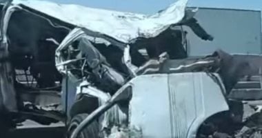 إصابة 3 فى انقلاب سيارة أعلى الكوبرى العلوى بسوهاج