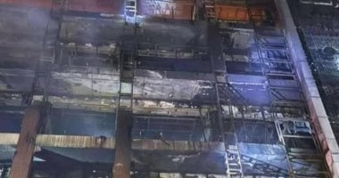 مصرع 50 شخصا إثر حريق هايبر ماركت فى الكوت شرق العراق.. فيديو