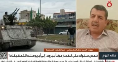 عادل المشموشى: المجتمع الدولى قرر ضرورة حصر السلاح فى يد السلطة الشرعية بلبنان