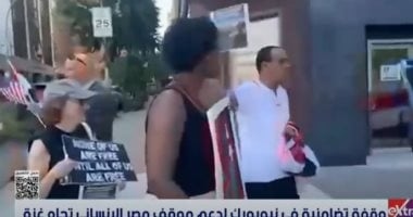 وقفة تضامنية فى نيويورك دعمًا للموقف المصرى الإنسانى تجاه غزة