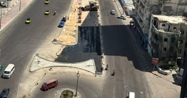 غلق جزئى بطريق كورنيش الإسكندرية 12 يوما لاستكمال أعمال التوسعة والرصف