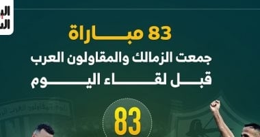 83 مباراة جمعت الزمالك والمقاولون العرب قبل لقاء الليلة.. إنفوجراف