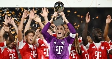 مراسم تتويج بايرن ميونخ بكأس السوبر الألمانى.. فيديو