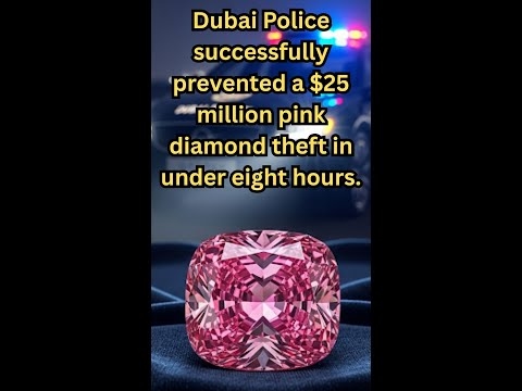 Dubai police catch thieves hours after $25M pink diamond theft