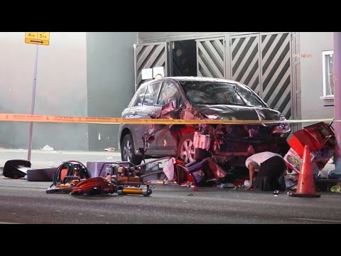 Vehicle drives into crowd in Los Angeles, injuring 30 people