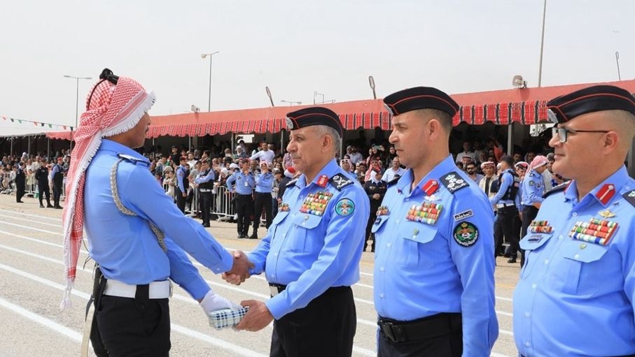 مدير الأمن العام يرعى حفل تخريج المستجدين في مدينة الملك عبدالله الثاني ابن الحسين التدريبية