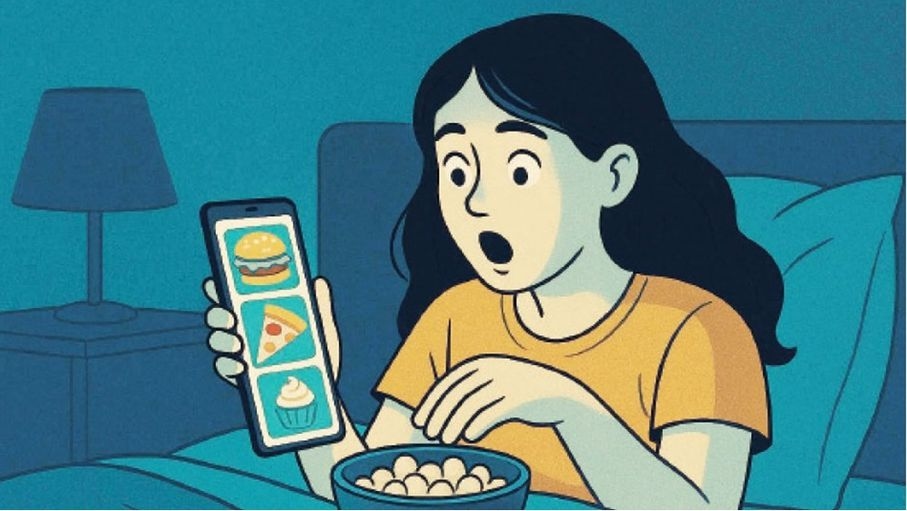 "النهم الليلي".. جوع تصنعه خوارزميات وليس حاجة حقيقية للطعام