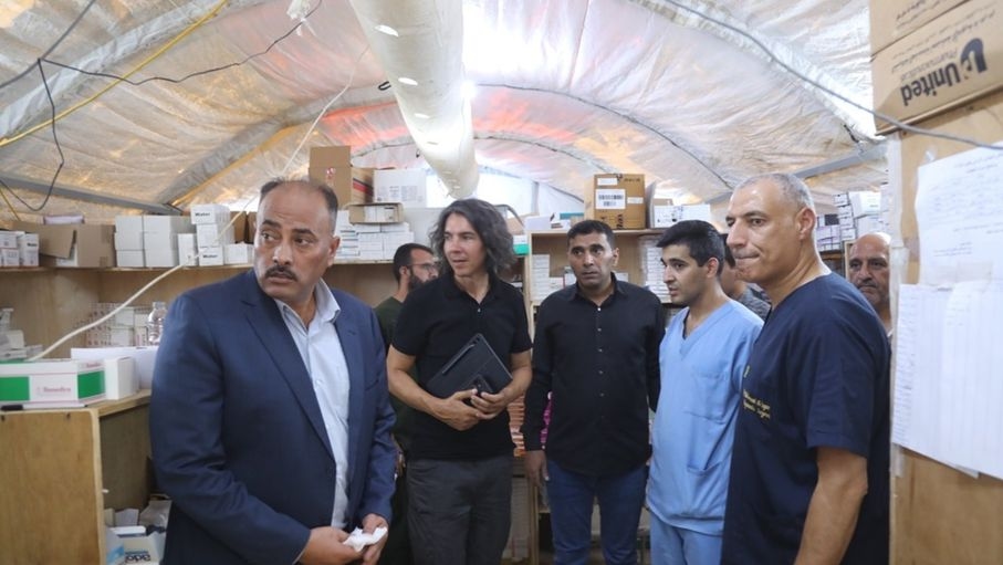وفد من منظمة أطباء بلا حدود يزور المستشفى الميداني الأردني غزة /7