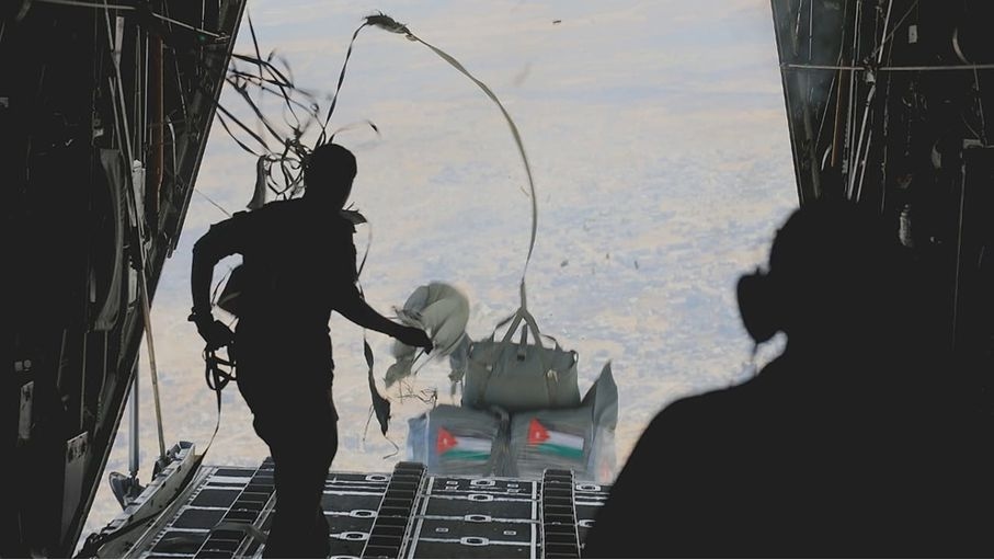 الأردن ينفذ 7 إنزالات جديدة على غزة بمشاركة دولية