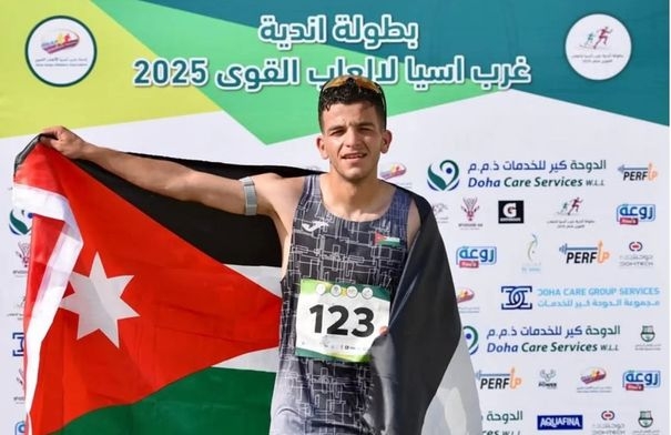 أردني يحرز ميدالية فضية ببطولة أندية غرب آسيا لألعاب...