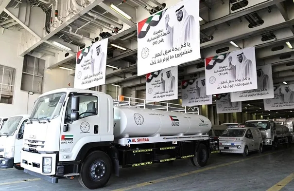 معدات لتحلية المياه ضمن مساعدات إماراتية لقطاع غزة
