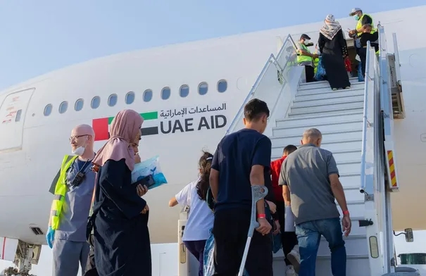 إجلاء طبي إماراتي لـ 155 من المصابين والمرضى من غزة...