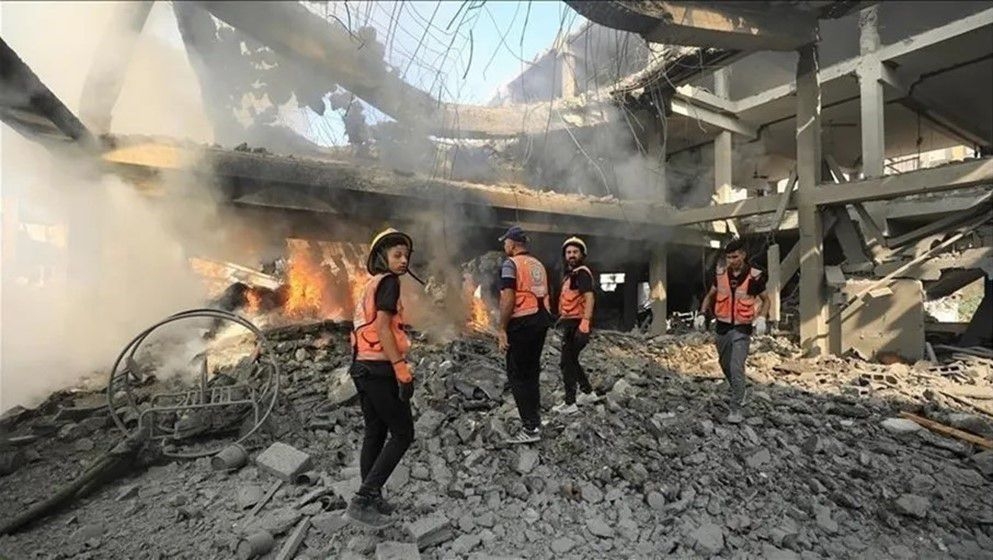 3 Palestinians Martyred and Fire Erupts Due to Israeli Airstri...