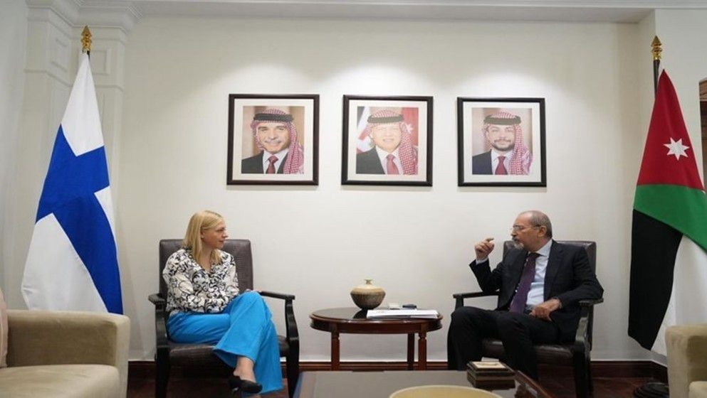 Jordan and Finland Discuss Efforts to Achieve Permanent Ceasefire in Gaza - Jordan News