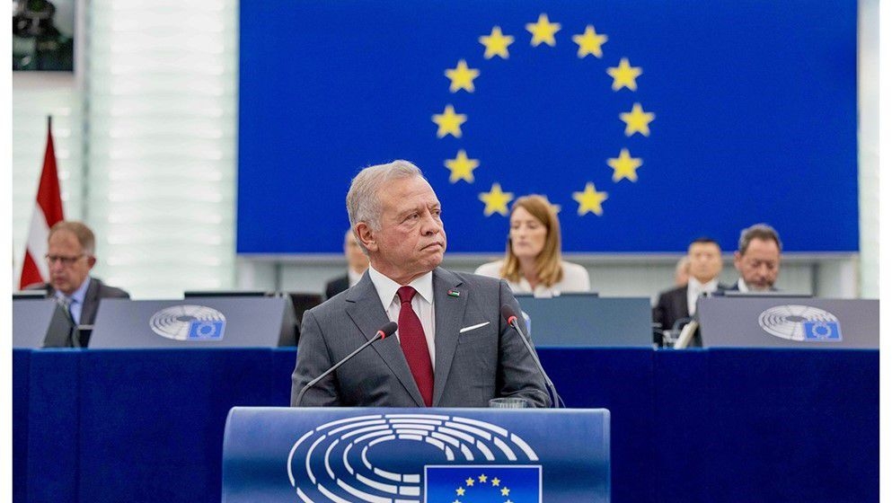 King delivers address at European Parliament - Jordan News