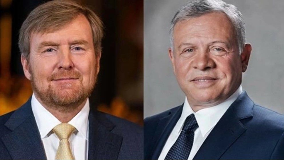 King Receives Call from Dutch Monarch, Stresses Importance of De-escalation in the Region - Jordan News