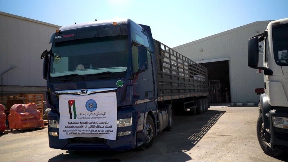 Jordan Sends 35 Additional Aid Trucks to Gaza Today - Jordan News