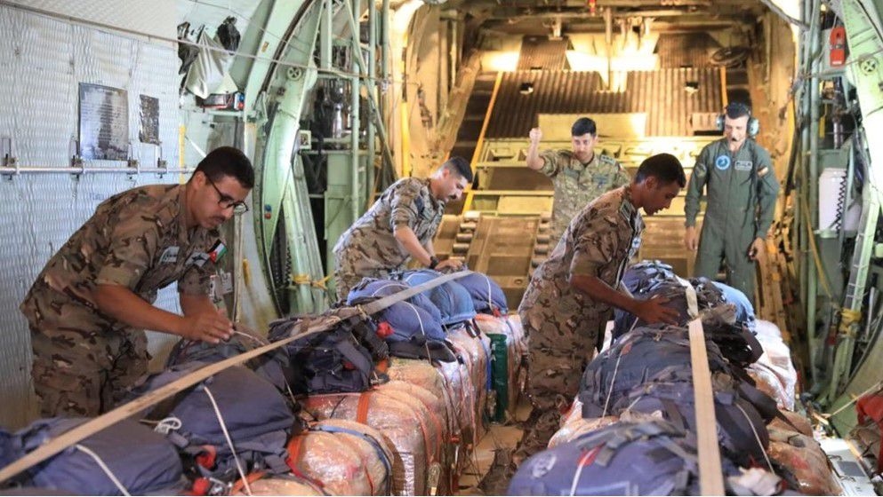 Jordan Armed Forces continue delivering aid to Gaza via airdrops - Jordan News