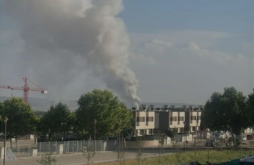 مدريد.. دخان سام كثيف إثر انفجار بمصنع للبطاريات