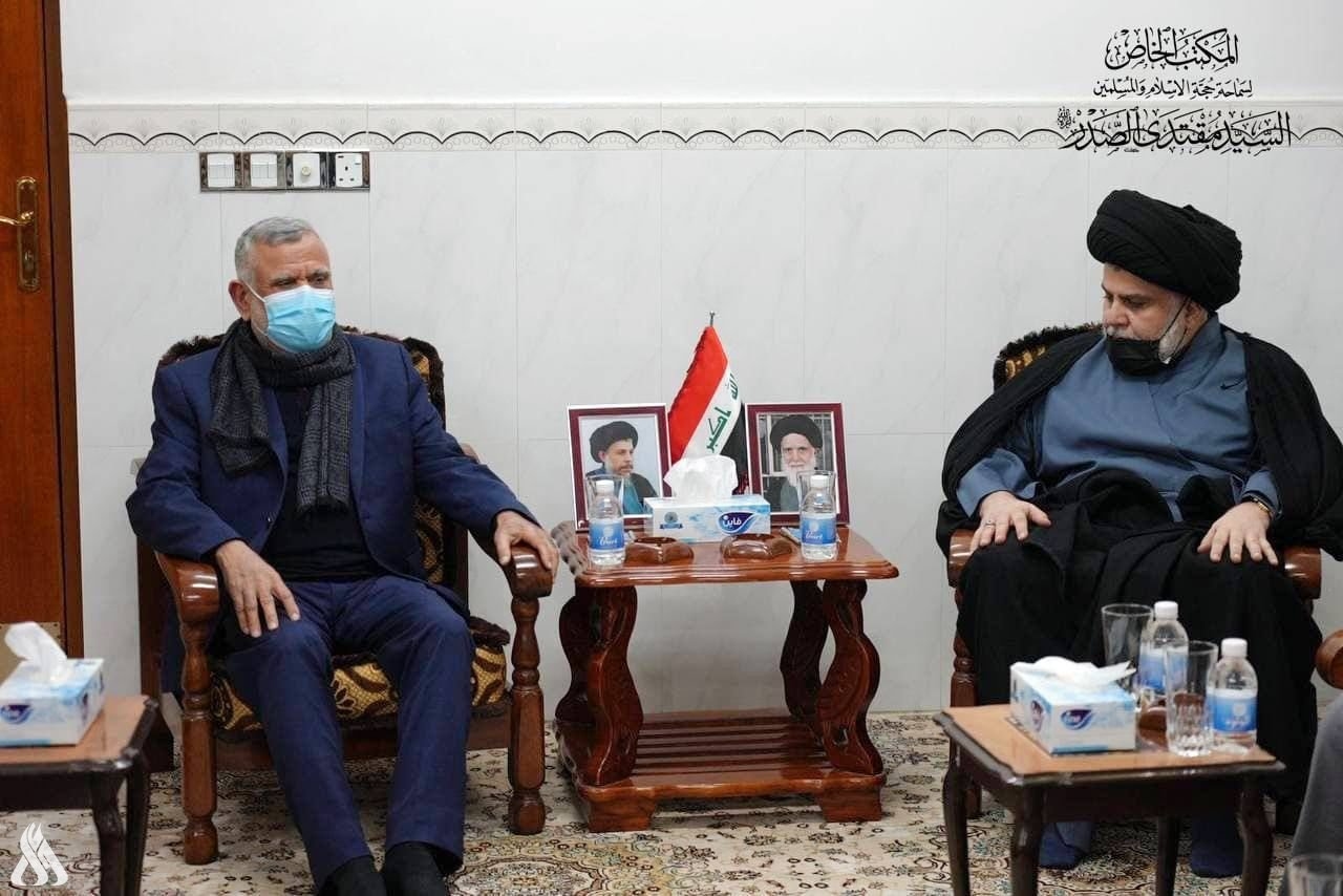 A meeting between Al-Sadr and Al-Amri