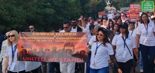 Lower Illovo residents protest against 400-unit homeless shelter