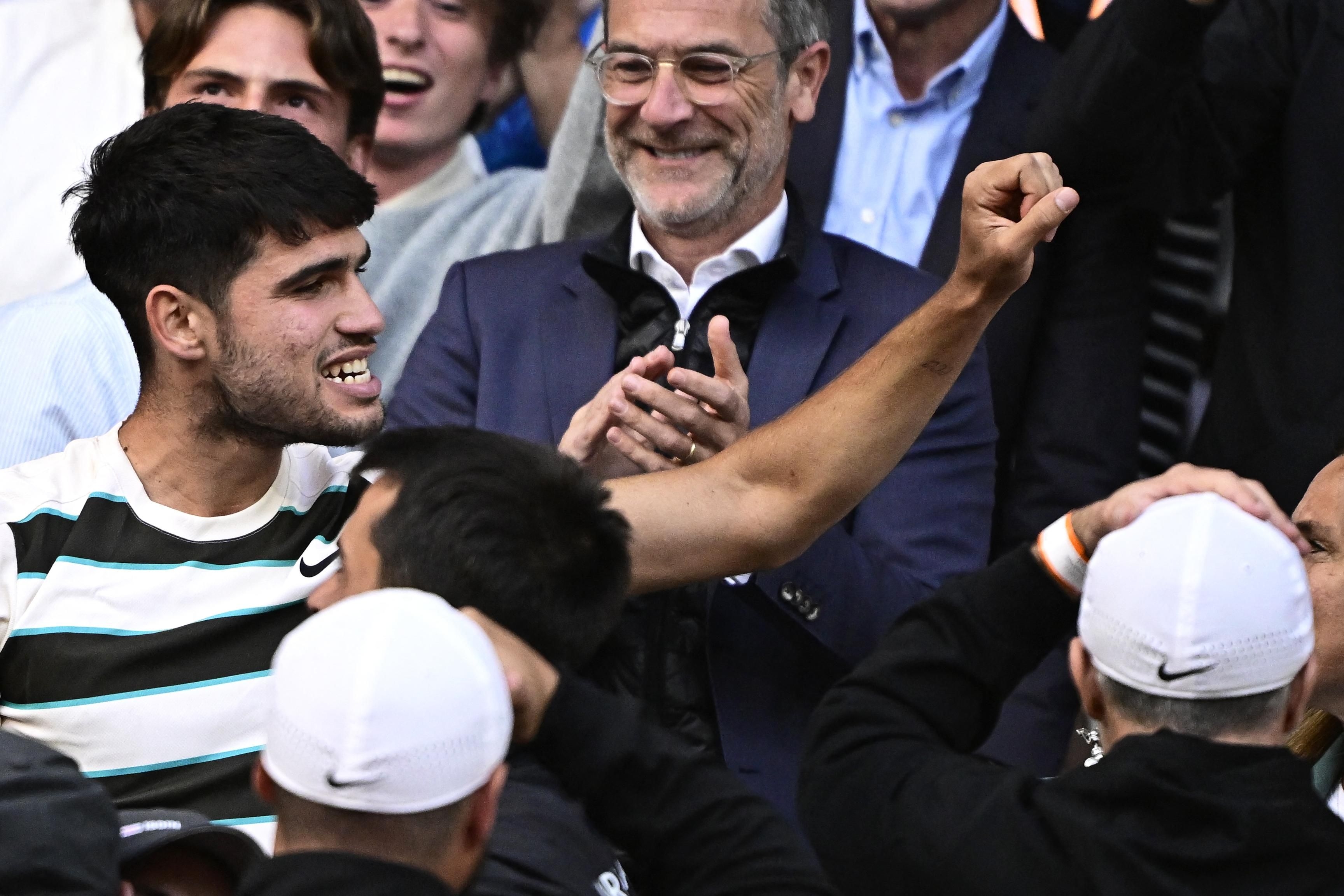 Carlos Alcaraz saves three match points to beat Jannik Sinner to French Open title