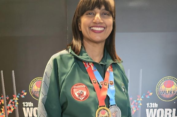 Karate instructor wins gold at WUKF World Karate Championships