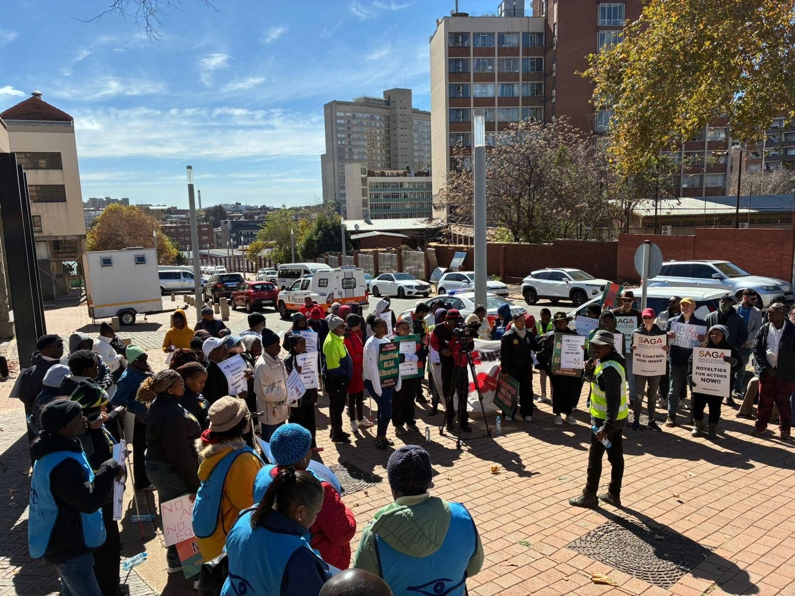 South African creatives unite in a powerful demonstration fighting for the rights to fair compensation and ownership of their work