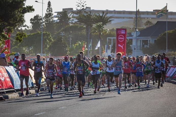 Runners gear up for a vibrant day at the Absa Cape Town 10K